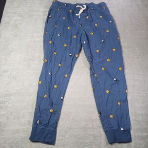 L SONOMA Smiley Face Yin Yang Pajama Pants AOP Joy-Wear Retro-Kitsch Large L